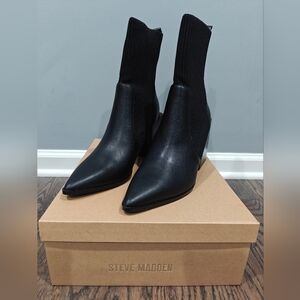 New Steve Madden Tackle Ankle Heel Boots Sz 10